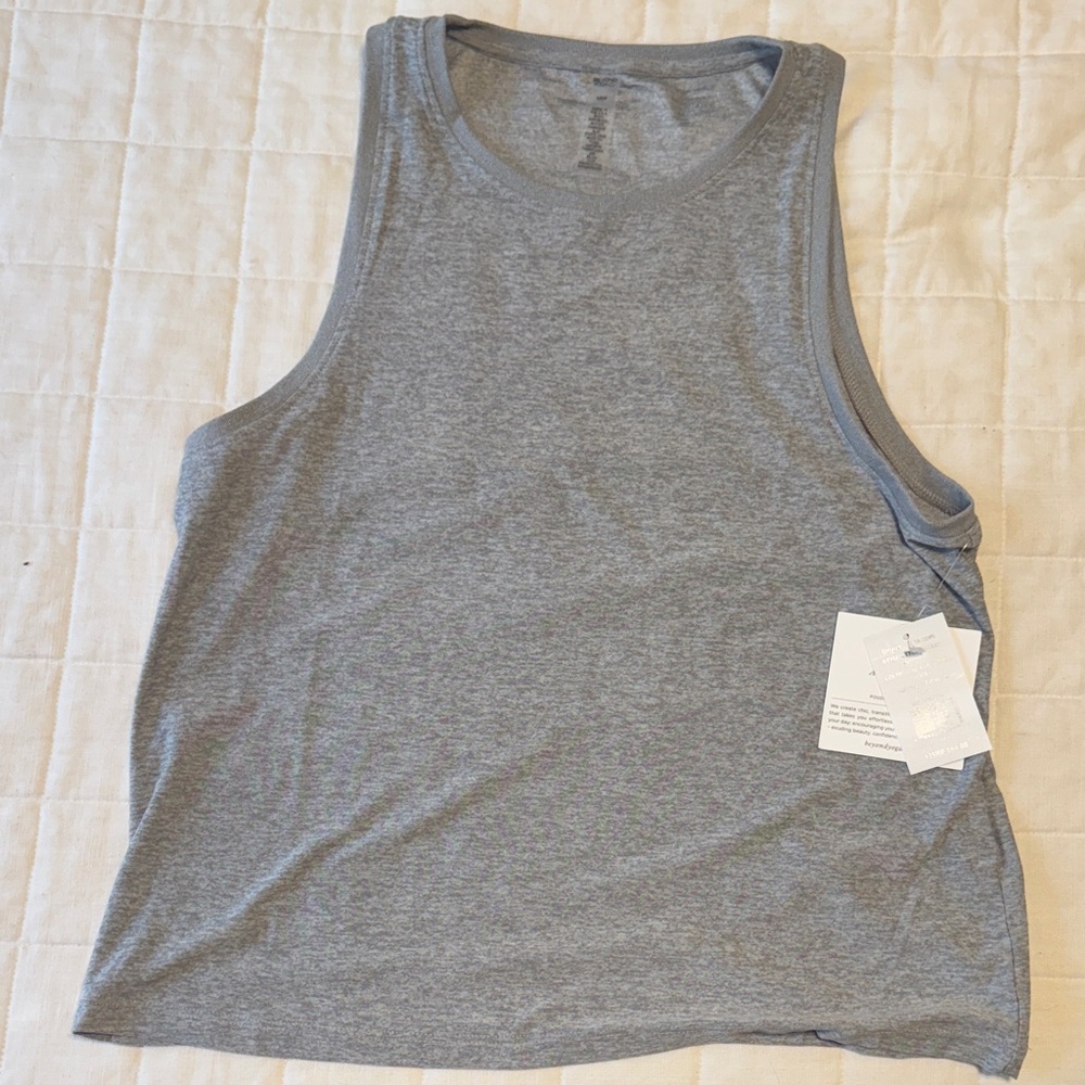 NWT Beyond yoga grey tank